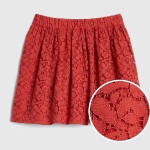 🙂SOLD @ MERCARI🙂🆕️ GAP kids Red Beautiful red lace flippy skirt